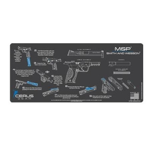 Cerus Gear S&W M&P Instructional Promat 12" x 27" Charcoal Gray