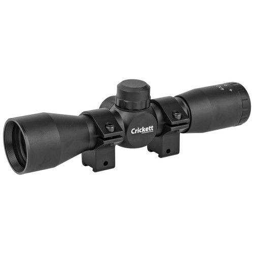 Keystone Sporting Arms 4x32 Quick Focus Rimfire Rifle Scope with Rings