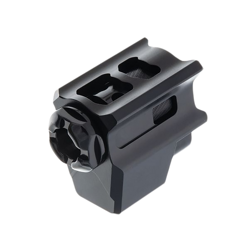 Tyrant CNC T-Comp Compensator for Glock Gen 5 9mm 1/2"-28 Thread Aluminum Black
