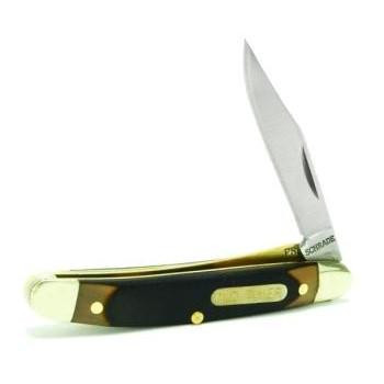 Old Timer Mighty Mite Pocket Knife 2" Clip Point 7Cr17MoV Satin Blade Polymer Handle Brown