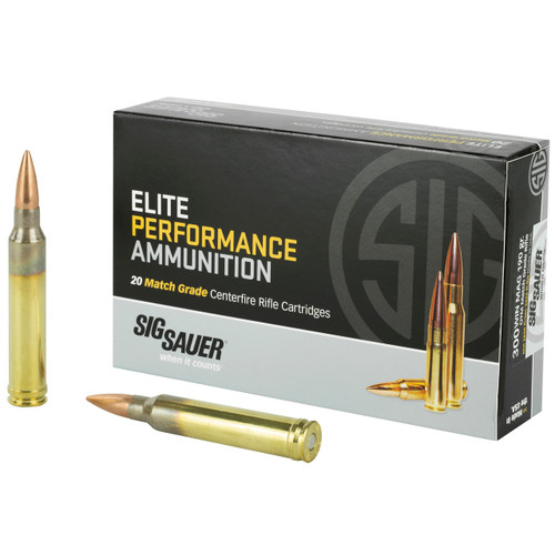 Sig Sauer 300 Winchester Magnum Ammo 190 Grain Open Tip Match Box of 20