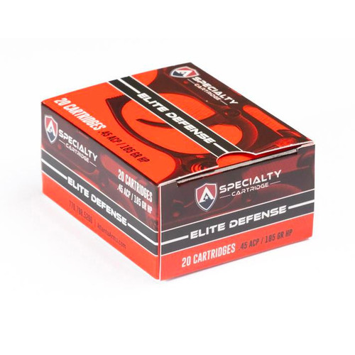 Acme Elite Defense 45 ACP Ammo 185 Grain JHP Box of 20