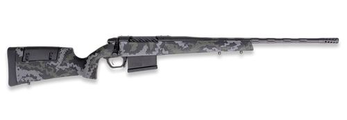 Weatherby 307 Range XP 2.0 Bolt Action Rifle 280 Ackley Improved 24" Fluted Graphite Black Threaded Barrel Graphite Black Frame Green/Gray Adjustable Comb Stock
