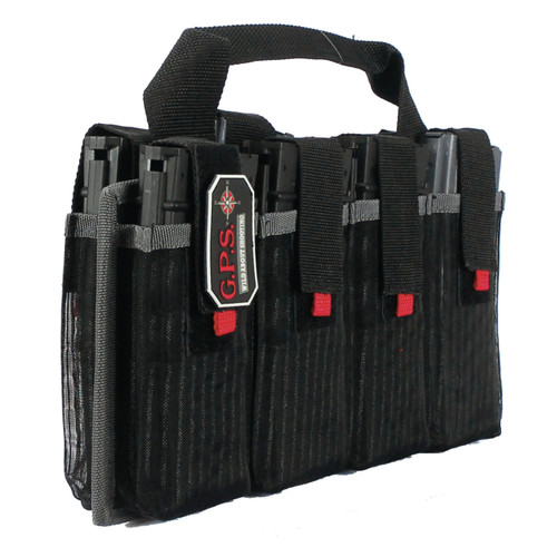 Gps AR-15 Magazine Pouch 8-Capacity Black