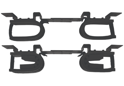 Rugged Gear 10075 Gun Rack Black Steel