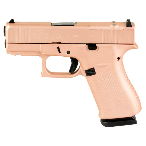 Glock 43X 9mm Luger Pistol 4.02" Barrel 10+1 Round Rose Gold Cerakote - Image 1