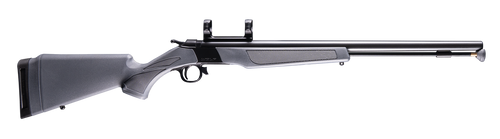 CVA Wolf 50 Caliber Muzzleloading Rifle 24" Blued Barrel Stealth Gray Stock with Picatinny Rail Mount
