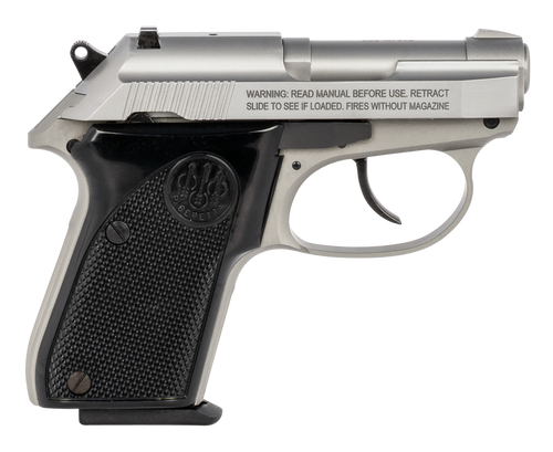 Beretta 3032 Tom INOX California Compliant 32 ACP Pistol 2.4" Barrel 7+1 Round INOX Slide Black Grip INOX Frame