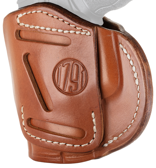 1791 Gunleather 4 Way IWB Holster Right Hand Glock 22, 23, 26, Sig Sauer P228, P229, Springfield XDS, XD Leather Classic Brown