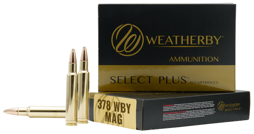 Weatherby Select Plus 378 Weatherby Magnum Ammo 270 Grain Barnes Triple-Shock X Solid Hollow Point Lead Free Box of 20
