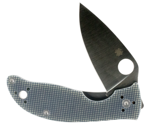 Spyderco Polestar Pocket Knife 3.3" Drop Point CTS-BD1 Stainless Blade G-10 Handle Gray