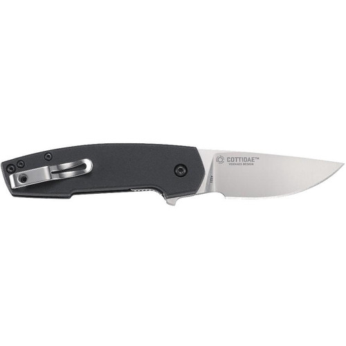Columbia River Knife & Tool Cottidae Folding Knife, 2 3/5 Inch Blade, Black