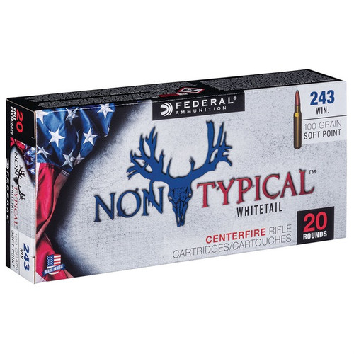 Federal 243 Winchester Ammo 100 Grain Soft Point Box of 20