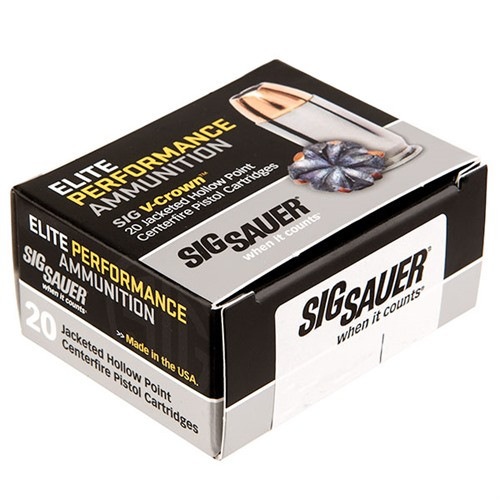Sig Sauer 357 SIG Ammo 125 Grain Jacketed Hollow Point Box of 20