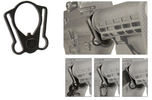 Leapers UTG Pro Model 4/15 Collapsible Stock Receiver Plate with Sling Adaptor Leapers UTG Pro Model 4/15 Collapsible Stock Receiver Plate with Sling Adaptor