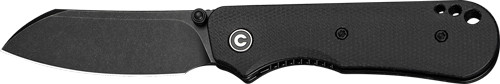 CANVAS MICARTA BLACK STONEWASHCIVIVI KNIFE CRABBY 2.7" BLACK