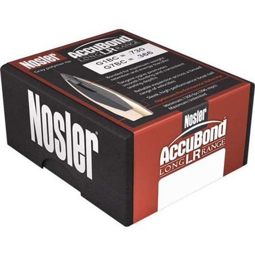 Nosler AccuBond Long Range 7mm .284 168 gr Spitzer Point 100 Per Box