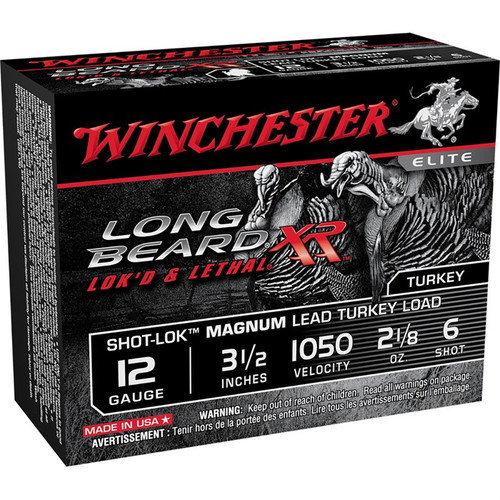 Winchester Long Beard XR 12 Gauge Ammo 3-1/2" 2-1/8 oz #6 Box of 10