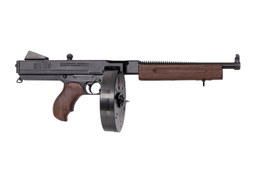 TOMMY GUN DELUXE PISTOL .45 CAL. LIGHTWEIGHT 10.5 BBL W/ 10 RD DRUM