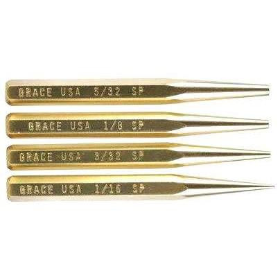 Grace USA Starter Punch Set 4-Piece Brass