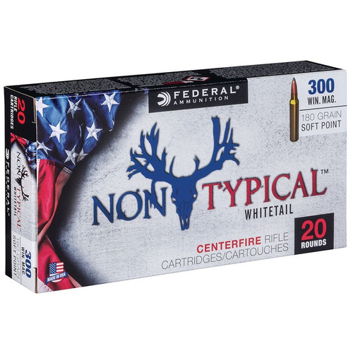 Federal 300 Winchester Magnum Ammo 180 Grain Soft Point Box of 20