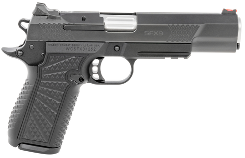 Wilson Combat SFX9 9mm Luger Pistol 5" Barrel 15+1 Round Black DLC Slide Black Aluminum Frame