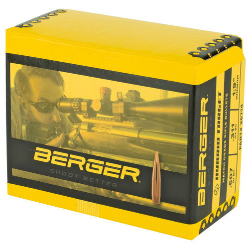 Berger Hybrid Target 6.5mm 140 Grain Bullets, 500 Count