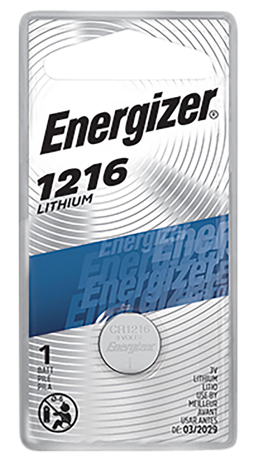 Energizer ECR1216BP Lithium Coin Battery 3.0 Volt, 72 Pack