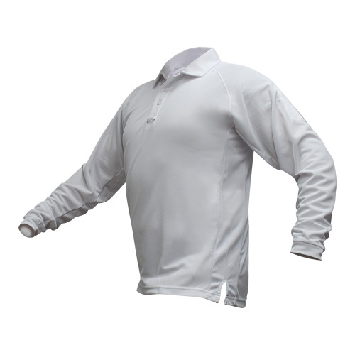 Vertx Coldblack L/S Polo White Small