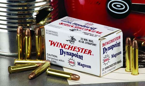 Winchester Dynapoint 22 Winchester Magnum Rimfire (WMR) Ammo 45 Grain Box of 50