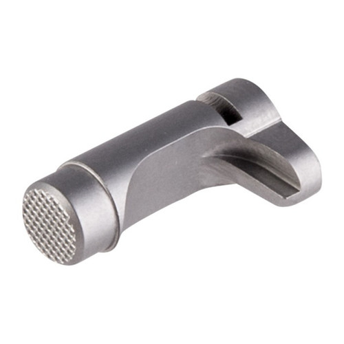 Ed Brown Checkered Magazine Release 1911 Stainless Steel