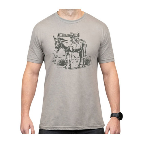 Burro Cotton T-Shirt 2XL Silver