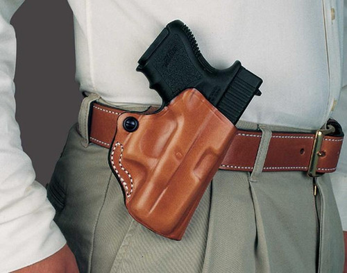 DeSantis Gunhide Mini Scabbard OWB Holster Right Hand Walther PPK, PPK/S Leather Tan