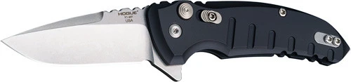 Hogue X1-MicroFlip Folding Knife 2.75" Drop Point CPM-154 Stainless Steel Blade Aluminum Handle Black