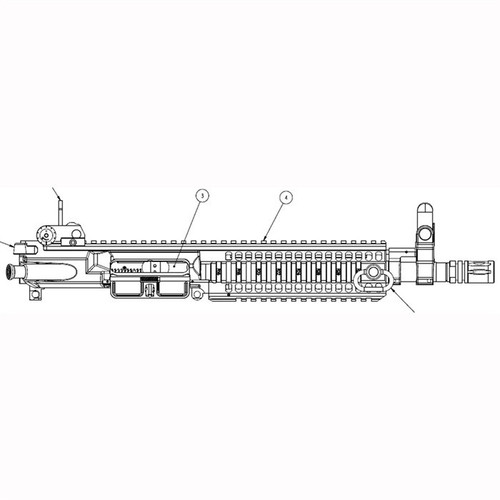 Colt AR-15 M4 LE6945 Upper Receiver Assembly 10.3" Barrel with BCG and Sights