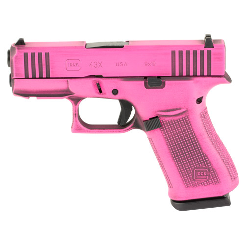 Glock 43X 9mm Luger Pistol 3.78" Barrel 10+1 Round Pink Cerakote - Image 1
