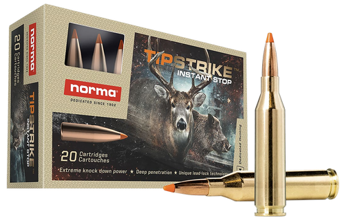 Norma TipStrike Varmint 243 Winchester Ammo 76 Grain Polymer Tip Box of 20