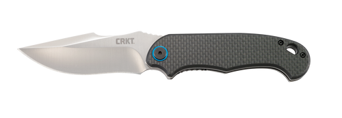 CRKT P.S.D. (Particle. Separation. Device.) Assisted Opening Pocket Knife 3.63" Clip Point 1.4116 Satin Blade Carbon Fiber/G-10 Handle Carbon Fiber