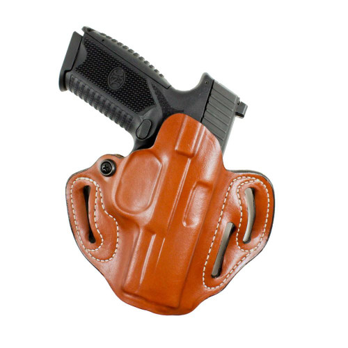 DeSantis Gunhide Speed Scabbard OWB Holster Right Hand 1911 Commander Leather Tan