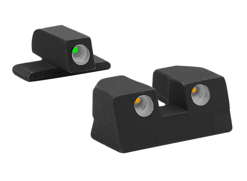 Meprolight Tru-Dot Sight Set Sig Sauer P-Series P226/P320 Green Tritium White Outline (Green/Orange Tritium)