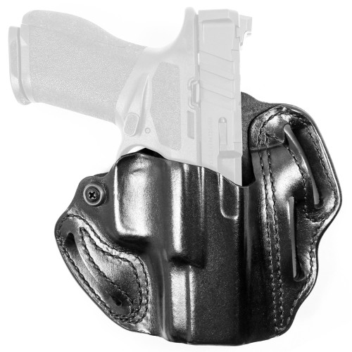 DeSantis Gunhide Speed Scabbard Outside the Waistband Holster Right Hand Springfield Echelon 4.0C Leather Black