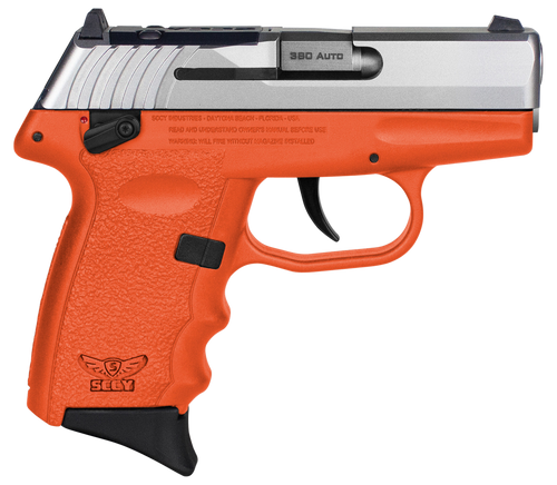 SCCY CPX-4 380 ACP Pistol 2.96" Barrel 10+1 Round Orange Slide Orange Grip