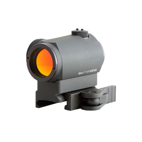 American Defense AD-T1-CASV Quick-Release Aimpoint Micro T-1, T-2, H-1 Sight Mount Picatinny AR-15 Flat-Top Matte Black