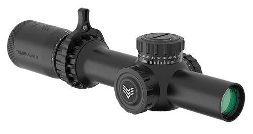Swampfox Tomahawk II Rifle Scope 1-6x24 30mm SFP BDC Green Illuminated Black