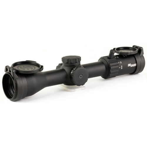 Sig Sauer Whiskey4 Rifle Scope 2.5-10x42mm 30mm SFP Quadplex Reticle Black