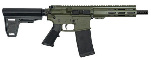 Great Lakes Firearms & Ammo WYLDE AR-15 Pistol 223 7.5" OD Green