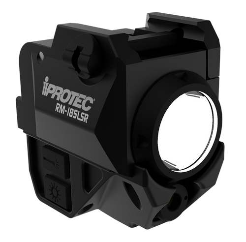 Iprotec RM185LSR Rail-Mount Firearm Light with Red Laser Black