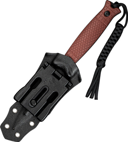 CIVIVI Perfrico Fixed Blade Knife 4.49" Burgundy G10 Handle