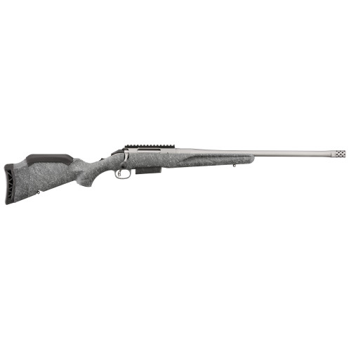 Ruger American Gen II Bolt Action Rifle 350 Legend 20" Fluted Gun Metal Gray Threaded Barrel Gun Metal Gray Frame Gray Raised Comb Stock - Image 1