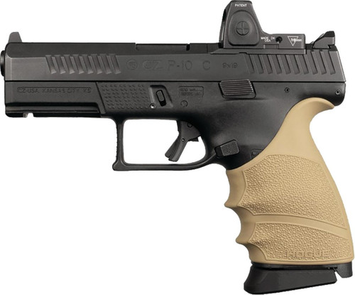 Hogue HandAll Grip Sleeve CZ P-10 Compact 9mm FDE